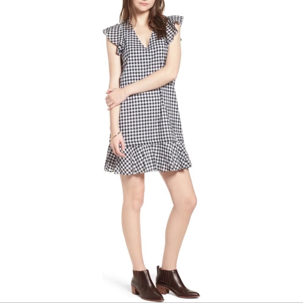 PRICE FIRM🚨 Madewell Ruffle Gingham Shift Dress 12